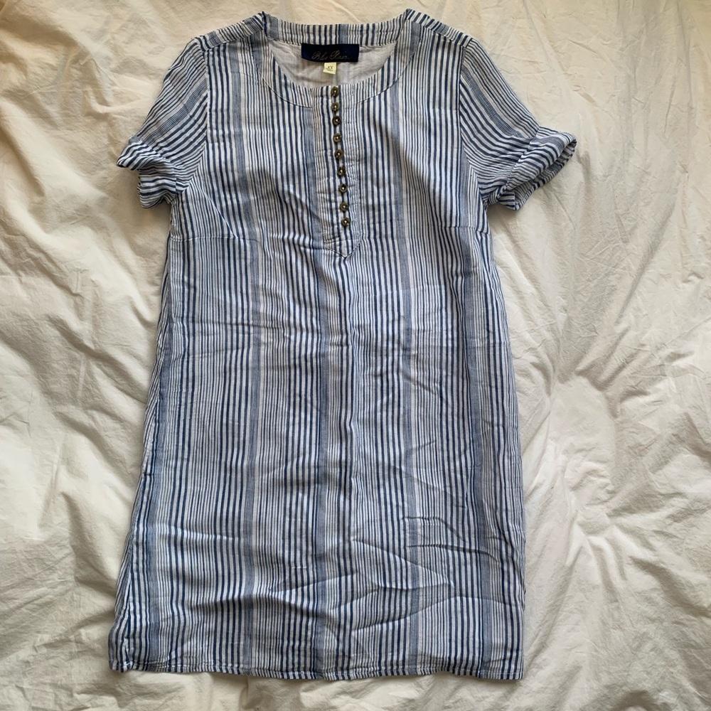 Striped cotton dress